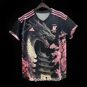 Maillot de foot Japon 2024 dragon noir rose