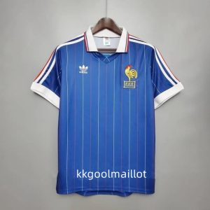 Maillot de foot vintage France Coupe du monde 1982 domicile
