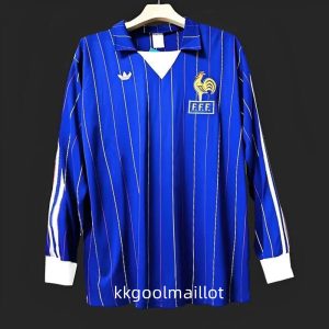 Maillot vintage France 1980 1982 domicile manches longues