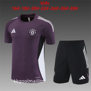 Ensemble Maillot Manchester United Enfant 2025 2026 Violet