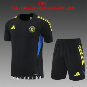 Ensemble Maillot Manchester United Enfant 2025 2026 noir