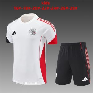 Ensemble Maillot Ajax Enfant 2025 2026 blanc