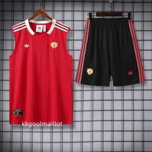 Ensemble Maillot Manchester United 2025 2026 rouge sans manches