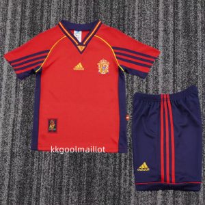 Maillot Espagne Enfant Vintage 1998 domicile rouge