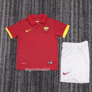 Maillot Rome Enfant Vintage 2014 2015 domicile rouge