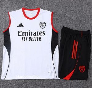 Ensemble Arsenal 2025 2026 blanc Sans manches