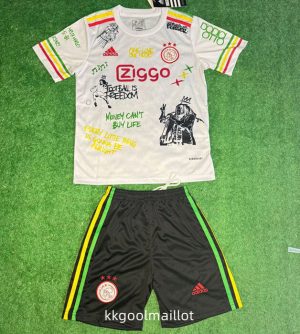 Maillot Ajax Enfant Vintage 2021 2022 Blanc
