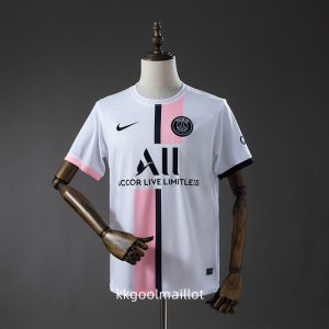 Maillot PSG vintage 2021 2022 exterieur Blanc