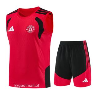 Ensemble Maillot Manchester United 2026 2027 Rouge Sans manches